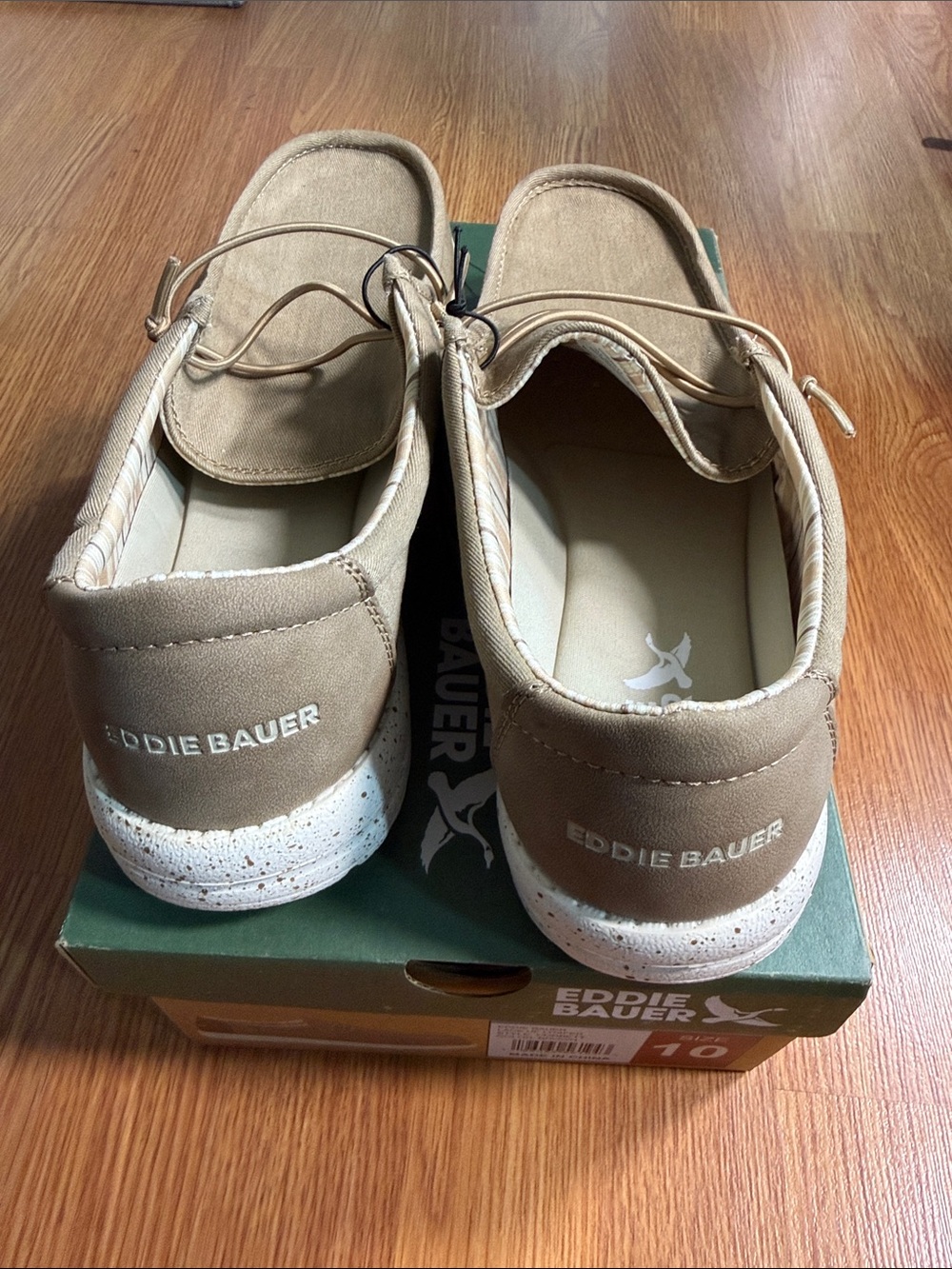 Eddie Bauer Kids Beige/Tan Slip-On Sneakers